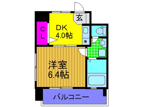 ミフネセントラルベア荒本の物件間取画像